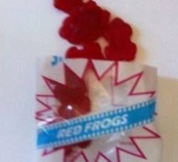 red frogs